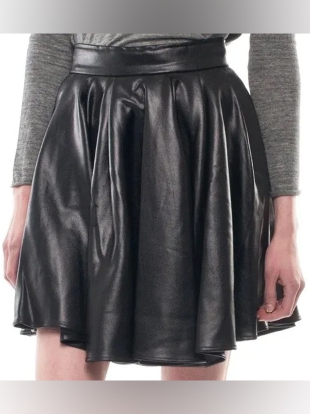 ELEVENPARIS BLACK SKATER SKIRT